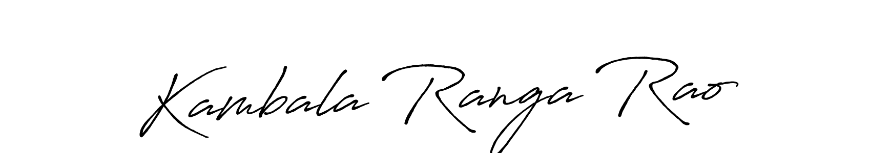 Make a short Kambala Ranga Rao signature style. Manage your documents anywhere anytime using Antro_Vectra_Bolder. Create and add eSignatures, submit forms, share and send files easily. Kambala Ranga Rao signature style 7 images and pictures png