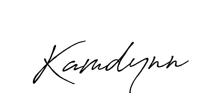 How to make Kamdynn signature? Antro_Vectra_Bolder is a professional autograph style. Create handwritten signature for Kamdynn name. Kamdynn signature style 7 images and pictures png