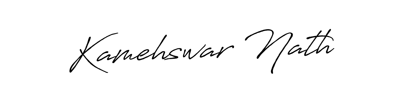 Kamehswar Nath stylish signature style. Best Handwritten Sign (Antro_Vectra_Bolder) for my name. Handwritten Signature Collection Ideas for my name Kamehswar Nath. Kamehswar Nath signature style 7 images and pictures png