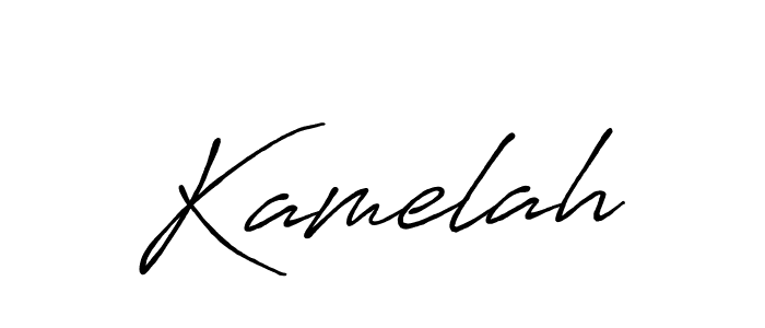 Antro_Vectra_Bolder is a professional signature style that is perfect for those who want to add a touch of class to their signature. It is also a great choice for those who want to make their signature more unique. Get Kamelah name to fancy signature for free. Kamelah signature style 7 images and pictures png