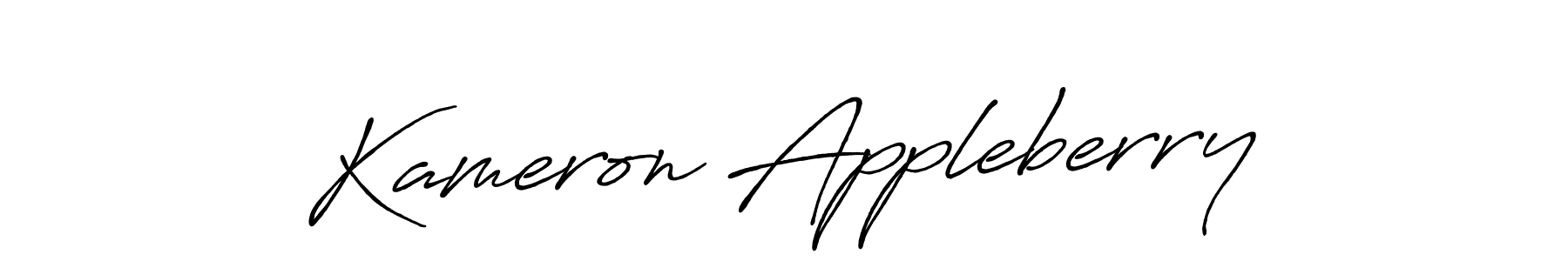 Design your own signature with our free online signature maker. With this signature software, you can create a handwritten (Antro_Vectra_Bolder) signature for name Kameron Appleberry. Kameron Appleberry signature style 7 images and pictures png