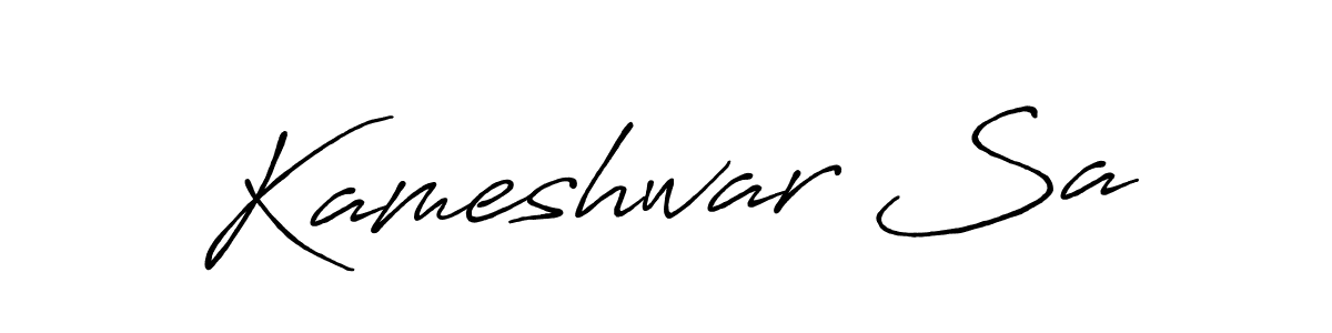 This is the best signature style for the Kameshwar Sa name. Also you like these signature font (Antro_Vectra_Bolder). Mix name signature. Kameshwar Sa signature style 7 images and pictures png