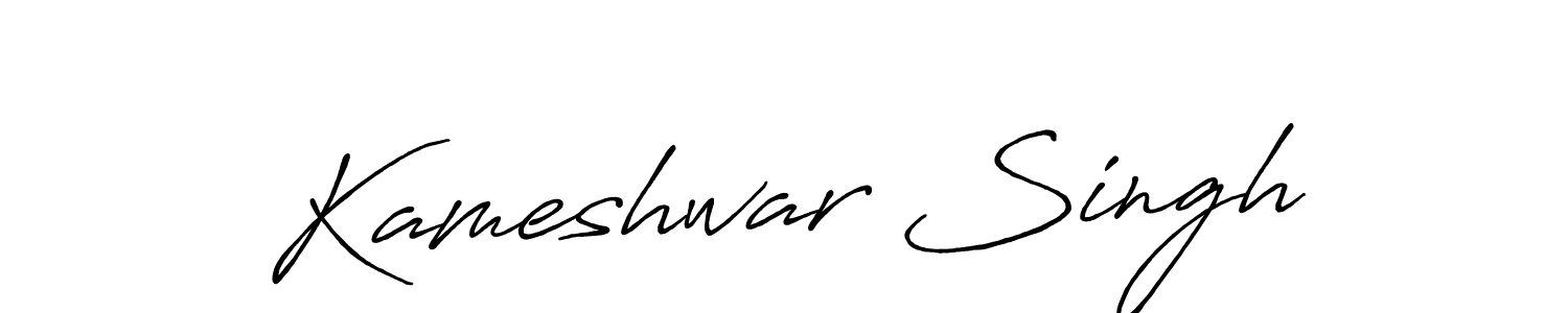 Antro_Vectra_Bolder is a professional signature style that is perfect for those who want to add a touch of class to their signature. It is also a great choice for those who want to make their signature more unique. Get Kameshwar Singh name to fancy signature for free. Kameshwar Singh signature style 7 images and pictures png