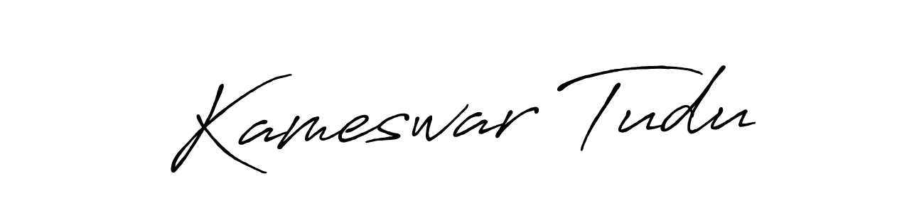 if you are searching for the best signature style for your name Kameswar Tudu. so please give up your signature search. here we have designed multiple signature styles  using Antro_Vectra_Bolder. Kameswar Tudu signature style 7 images and pictures png