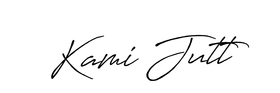 Antro_Vectra_Bolder is a professional signature style that is perfect for those who want to add a touch of class to their signature. It is also a great choice for those who want to make their signature more unique. Get Kami Jutt name to fancy signature for free. Kami Jutt signature style 7 images and pictures png
