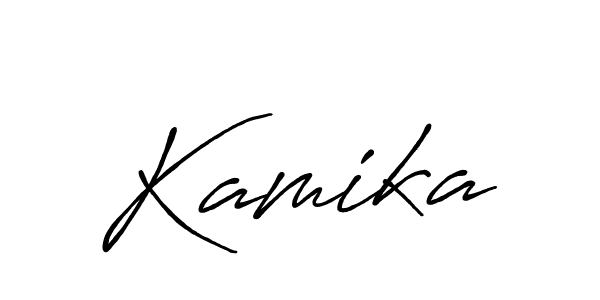 Kamika stylish signature style. Best Handwritten Sign (Antro_Vectra_Bolder) for my name. Handwritten Signature Collection Ideas for my name Kamika. Kamika signature style 7 images and pictures png