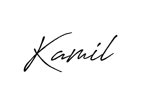 Use a signature maker to create a handwritten signature online. With this signature software, you can design (Antro_Vectra_Bolder) your own signature for name Kamil. Kamil signature style 7 images and pictures png