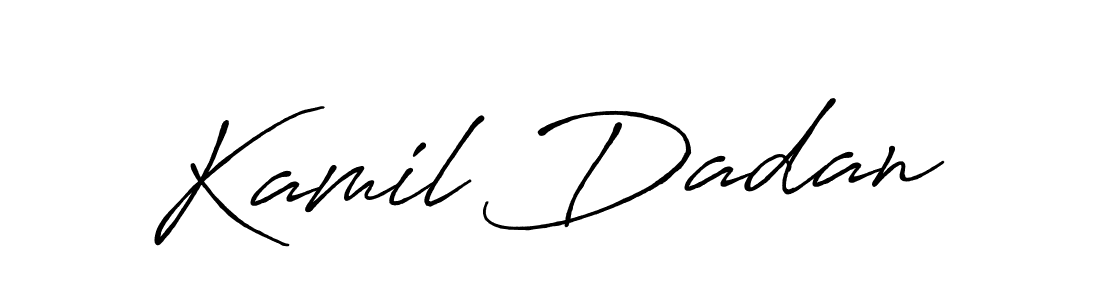 Create a beautiful signature design for name Kamil Dadan. With this signature (Antro_Vectra_Bolder) fonts, you can make a handwritten signature for free. Kamil Dadan signature style 7 images and pictures png