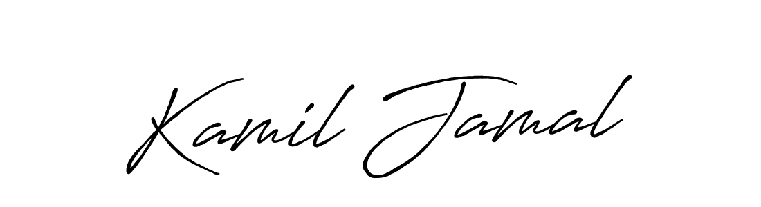 Antro_Vectra_Bolder is a professional signature style that is perfect for those who want to add a touch of class to their signature. It is also a great choice for those who want to make their signature more unique. Get Kamil Jamal name to fancy signature for free. Kamil Jamal signature style 7 images and pictures png