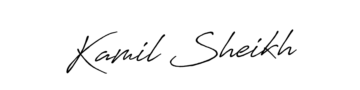Here are the top 10 professional signature styles for the name Kamil Sheikh. These are the best autograph styles you can use for your name. Kamil Sheikh signature style 7 images and pictures png