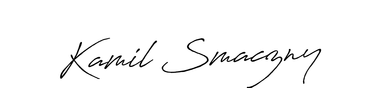 Also we have Kamil Smaczny name is the best signature style. Create professional handwritten signature collection using Antro_Vectra_Bolder autograph style. Kamil Smaczny signature style 7 images and pictures png