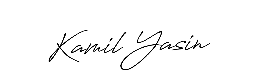 Use a signature maker to create a handwritten signature online. With this signature software, you can design (Antro_Vectra_Bolder) your own signature for name Kamil Yasin. Kamil Yasin signature style 7 images and pictures png