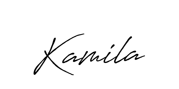 How to make Kamila name signature. Use Antro_Vectra_Bolder style for creating short signs online. This is the latest handwritten sign. Kamila signature style 7 images and pictures png