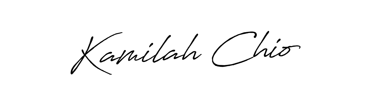 You should practise on your own different ways (Antro_Vectra_Bolder) to write your name (Kamilah Chio) in signature. don't let someone else do it for you. Kamilah Chio signature style 7 images and pictures png