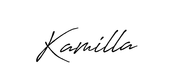 Create a beautiful signature design for name Kamilla. With this signature (Antro_Vectra_Bolder) fonts, you can make a handwritten signature for free. Kamilla signature style 7 images and pictures png