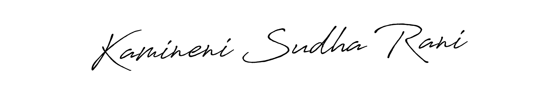 The best way (Antro_Vectra_Bolder) to make a short signature is to pick only two or three words in your name. The name Kamineni Sudha Rani include a total of six letters. For converting this name. Kamineni Sudha Rani signature style 7 images and pictures png