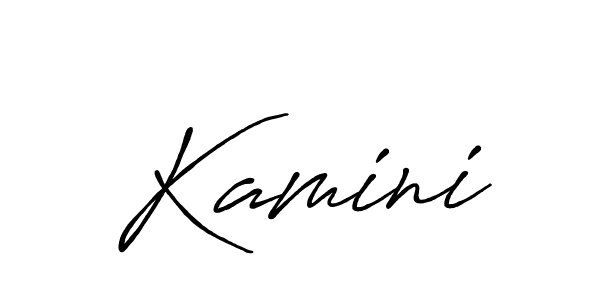 How to make Kamini name signature. Use Antro_Vectra_Bolder style for creating short signs online. This is the latest handwritten sign. Kamini signature style 7 images and pictures png