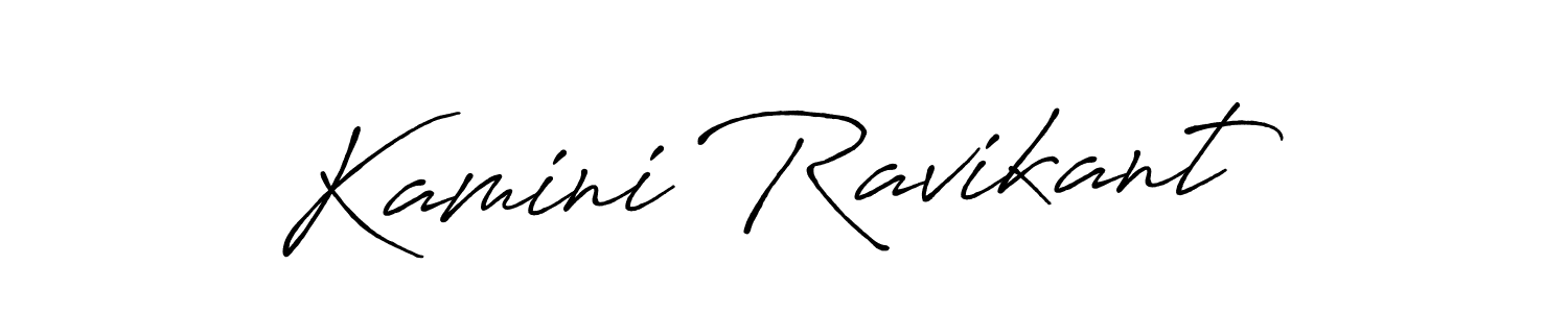 It looks lik you need a new signature style for name Kamini Ravikant. Design unique handwritten (Antro_Vectra_Bolder) signature with our free signature maker in just a few clicks. Kamini Ravikant signature style 7 images and pictures png