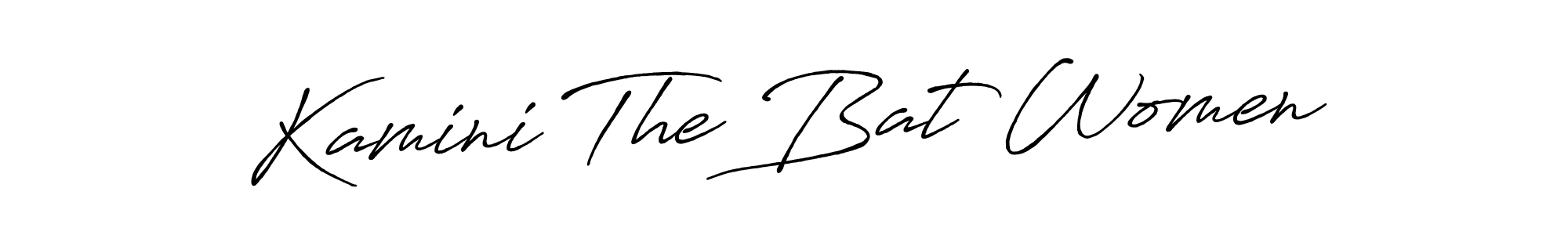 Make a beautiful signature design for name Kamini The Bat Women. Use this online signature maker to create a handwritten signature for free. Kamini The Bat Women signature style 7 images and pictures png