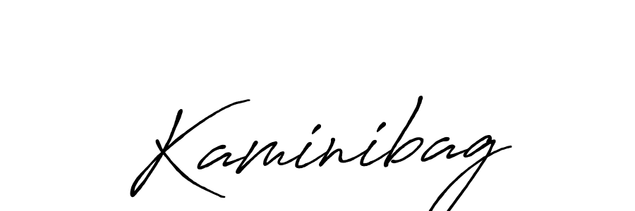 Use a signature maker to create a handwritten signature online. With this signature software, you can design (Antro_Vectra_Bolder) your own signature for name Kaminibag. Kaminibag signature style 7 images and pictures png