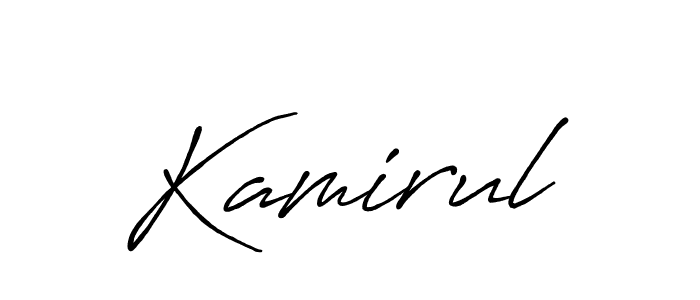 Antro_Vectra_Bolder is a professional signature style that is perfect for those who want to add a touch of class to their signature. It is also a great choice for those who want to make their signature more unique. Get Kamirul name to fancy signature for free. Kamirul signature style 7 images and pictures png