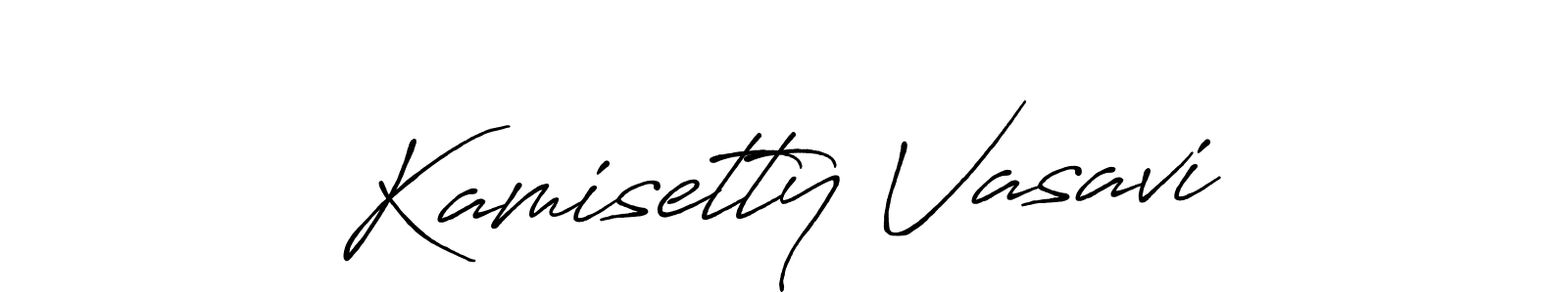 It looks lik you need a new signature style for name Kamisetty Vasavi. Design unique handwritten (Antro_Vectra_Bolder) signature with our free signature maker in just a few clicks. Kamisetty Vasavi signature style 7 images and pictures png