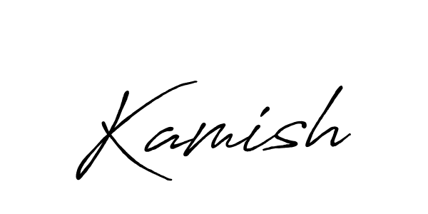 It looks lik you need a new signature style for name Kamish. Design unique handwritten (Antro_Vectra_Bolder) signature with our free signature maker in just a few clicks. Kamish signature style 7 images and pictures png