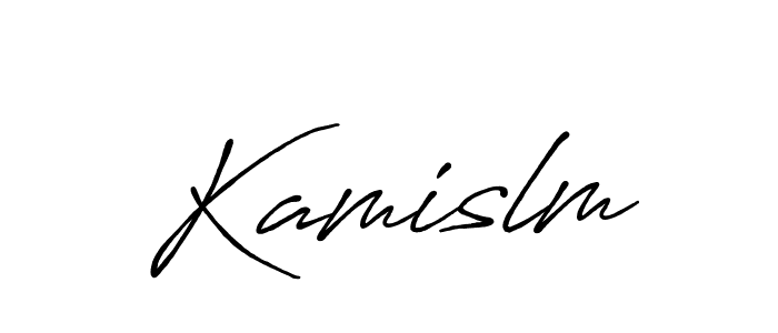 Also we have Kamislm name is the best signature style. Create professional handwritten signature collection using Antro_Vectra_Bolder autograph style. Kamislm signature style 7 images and pictures png