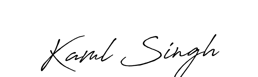 This is the best signature style for the Kaml Singh name. Also you like these signature font (Antro_Vectra_Bolder). Mix name signature. Kaml Singh signature style 7 images and pictures png