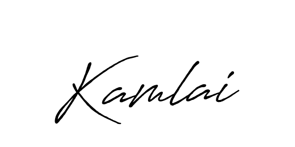 Make a beautiful signature design for name Kamlai. With this signature (Antro_Vectra_Bolder) style, you can create a handwritten signature for free. Kamlai signature style 7 images and pictures png