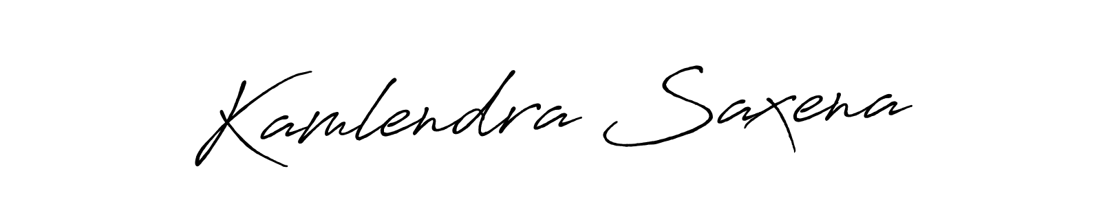 Design your own signature with our free online signature maker. With this signature software, you can create a handwritten (Antro_Vectra_Bolder) signature for name Kamlendra Saxena. Kamlendra Saxena signature style 7 images and pictures png