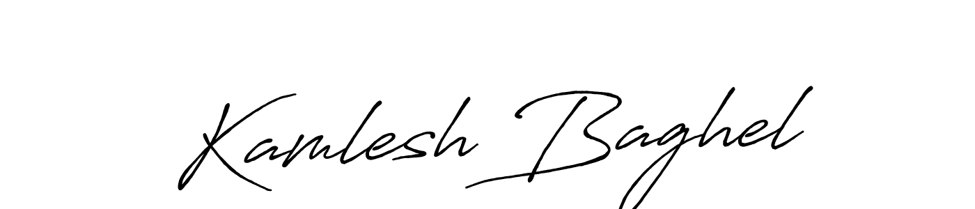 Kamlesh Baghel stylish signature style. Best Handwritten Sign (Antro_Vectra_Bolder) for my name. Handwritten Signature Collection Ideas for my name Kamlesh Baghel. Kamlesh Baghel signature style 7 images and pictures png
