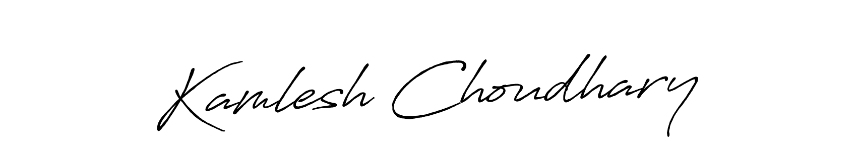 How to Draw Kamlesh Choudhary signature style? Antro_Vectra_Bolder is a latest design signature styles for name Kamlesh Choudhary. Kamlesh Choudhary signature style 7 images and pictures png