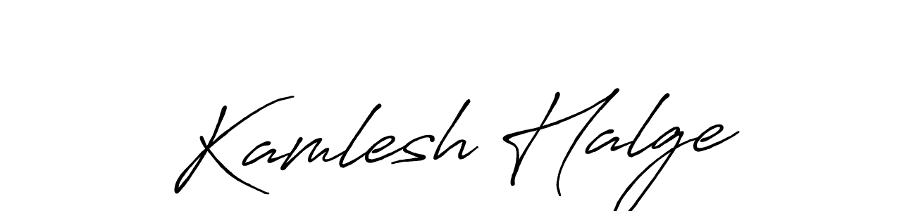 How to Draw Kamlesh Halge signature style? Antro_Vectra_Bolder is a latest design signature styles for name Kamlesh Halge. Kamlesh Halge signature style 7 images and pictures png