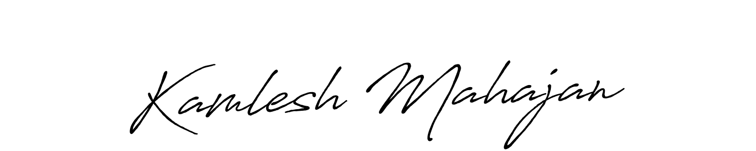 Use a signature maker to create a handwritten signature online. With this signature software, you can design (Antro_Vectra_Bolder) your own signature for name Kamlesh Mahajan. Kamlesh Mahajan signature style 7 images and pictures png