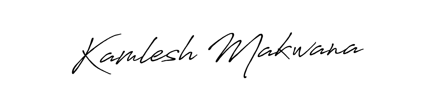 Also we have Kamlesh Makwana name is the best signature style. Create professional handwritten signature collection using Antro_Vectra_Bolder autograph style. Kamlesh Makwana signature style 7 images and pictures png