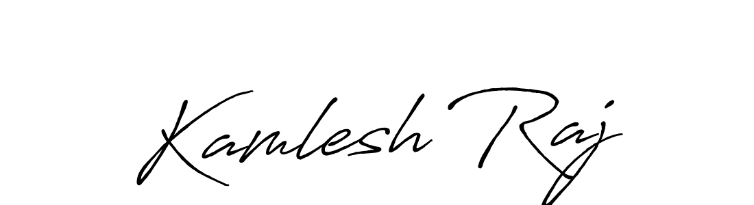 Also we have Kamlesh Raj name is the best signature style. Create professional handwritten signature collection using Antro_Vectra_Bolder autograph style. Kamlesh Raj signature style 7 images and pictures png