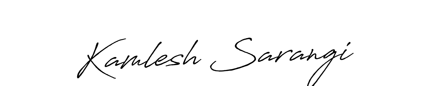 How to make Kamlesh Sarangi signature? Antro_Vectra_Bolder is a professional autograph style. Create handwritten signature for Kamlesh Sarangi name. Kamlesh Sarangi signature style 7 images and pictures png