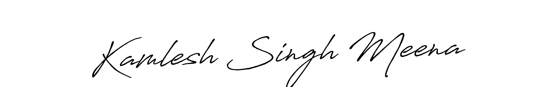 This is the best signature style for the Kamlesh Singh Meena name. Also you like these signature font (Antro_Vectra_Bolder). Mix name signature. Kamlesh Singh Meena signature style 7 images and pictures png