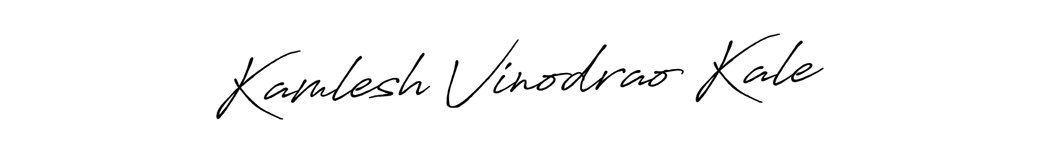 Make a beautiful signature design for name Kamlesh Vinodrao Kale. With this signature (Antro_Vectra_Bolder) style, you can create a handwritten signature for free. Kamlesh Vinodrao Kale signature style 7 images and pictures png