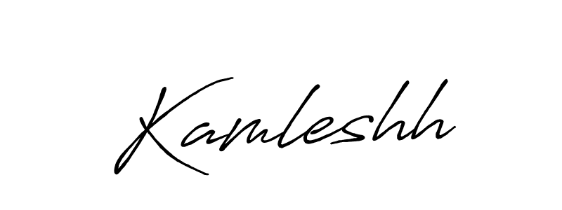 Make a beautiful signature design for name Kamleshh. With this signature (Antro_Vectra_Bolder) style, you can create a handwritten signature for free. Kamleshh signature style 7 images and pictures png