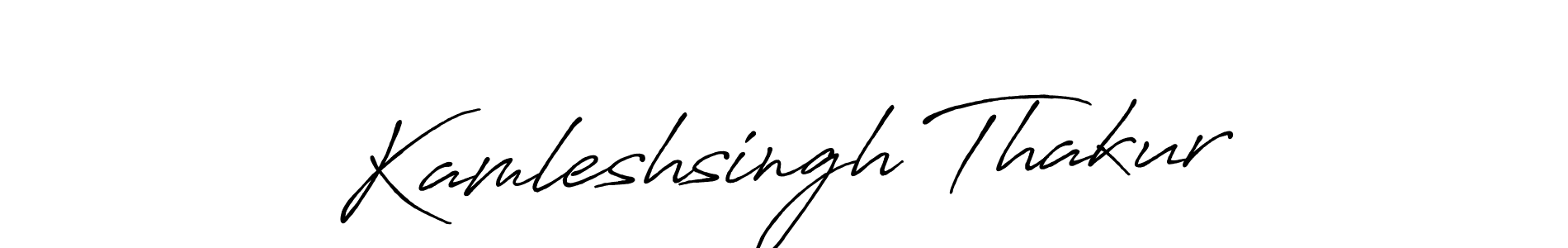 How to make Kamleshsingh Thakur signature? Antro_Vectra_Bolder is a professional autograph style. Create handwritten signature for Kamleshsingh Thakur name. Kamleshsingh Thakur signature style 7 images and pictures png