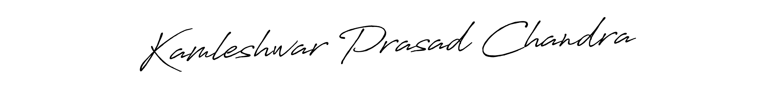 Make a beautiful signature design for name Kamleshwar Prasad Chandra. With this signature (Antro_Vectra_Bolder) style, you can create a handwritten signature for free. Kamleshwar Prasad Chandra signature style 7 images and pictures png