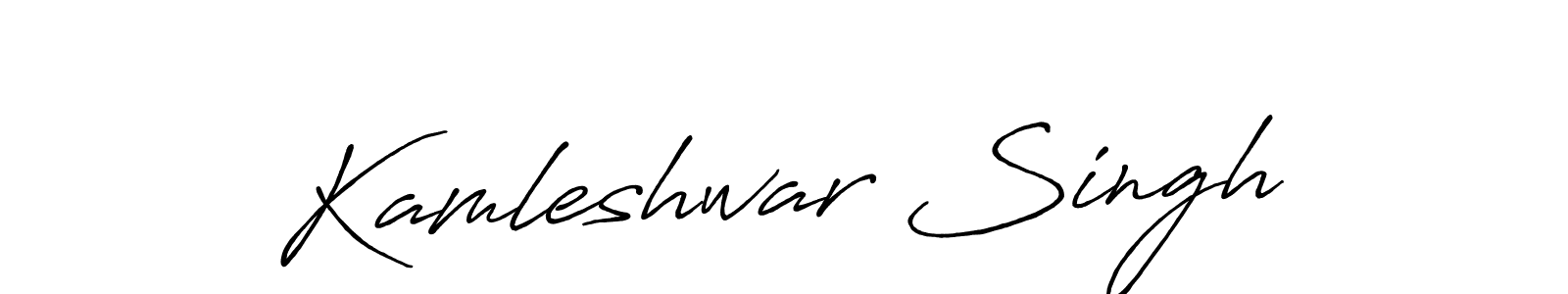 The best way (Antro_Vectra_Bolder) to make a short signature is to pick only two or three words in your name. The name Kamleshwar Singh include a total of six letters. For converting this name. Kamleshwar Singh signature style 7 images and pictures png