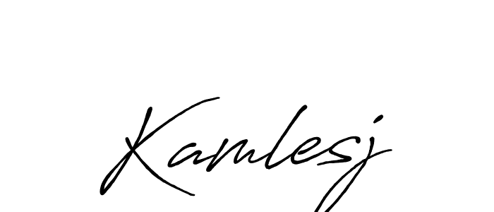 How to Draw Kamlesj signature style? Antro_Vectra_Bolder is a latest design signature styles for name Kamlesj. Kamlesj signature style 7 images and pictures png