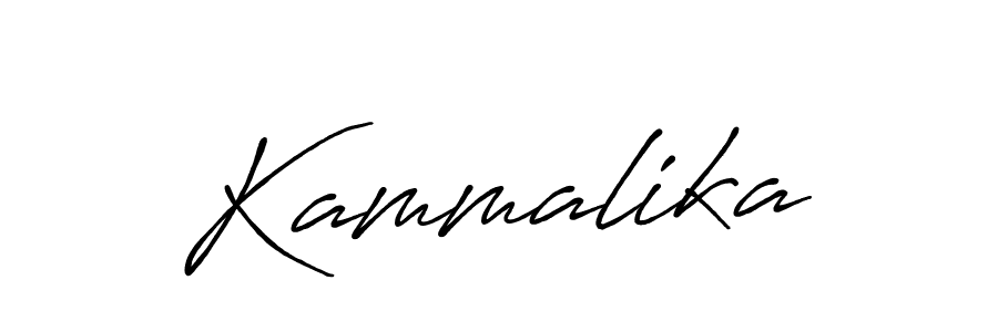 How to make Kammalika signature? Antro_Vectra_Bolder is a professional autograph style. Create handwritten signature for Kammalika name. Kammalika signature style 7 images and pictures png