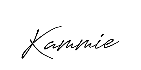 Create a beautiful signature design for name Kammie. With this signature (Antro_Vectra_Bolder) fonts, you can make a handwritten signature for free. Kammie signature style 7 images and pictures png