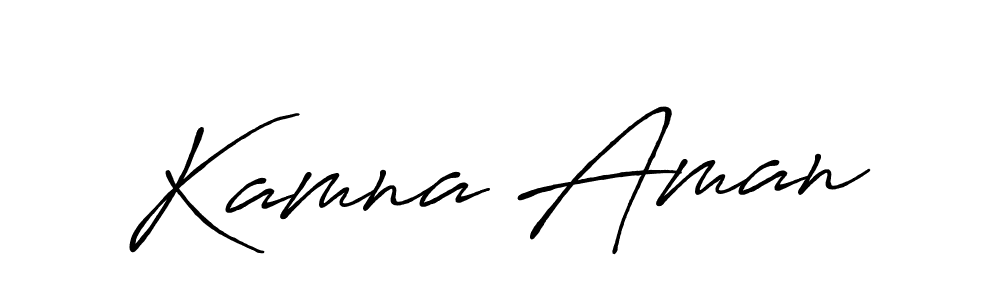 Design your own signature with our free online signature maker. With this signature software, you can create a handwritten (Antro_Vectra_Bolder) signature for name Kamna Aman. Kamna Aman signature style 7 images and pictures png