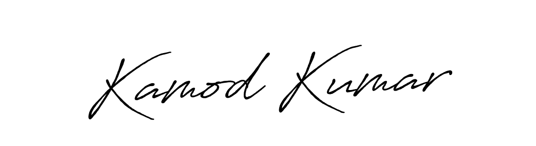 Also we have Kamod Kumar name is the best signature style. Create professional handwritten signature collection using Antro_Vectra_Bolder autograph style. Kamod Kumar signature style 7 images and pictures png