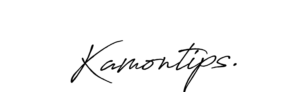 Similarly Antro_Vectra_Bolder is the best handwritten signature design. Signature creator online .You can use it as an online autograph creator for name Kamontips.. Kamontips. signature style 7 images and pictures png